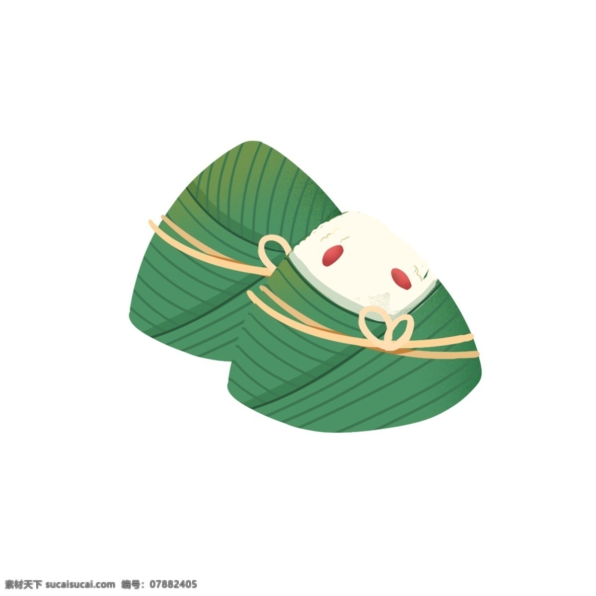 绿色 粽子 图案 元素 可爱 美食 传统 中国风 端午节元素 元素设计 简约 创意元素 手绘元素