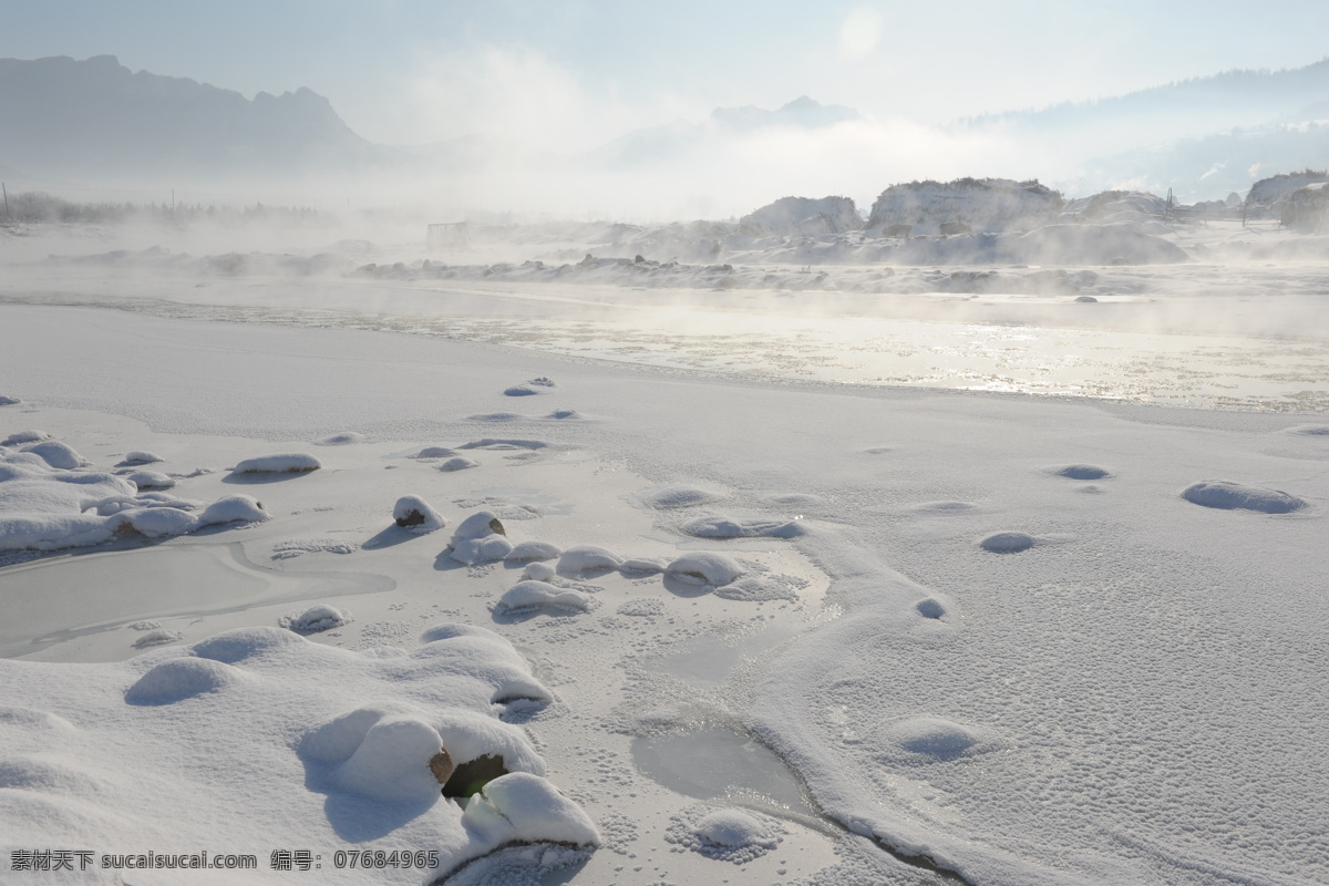 雪地 冰面 冰雪 冬天 风景 自然风景 自然景观