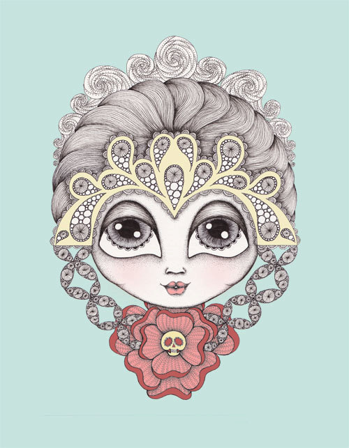 位图 插画 时尚插画 插画师 danielle 免费素材 面料图库 服装图案 灰色