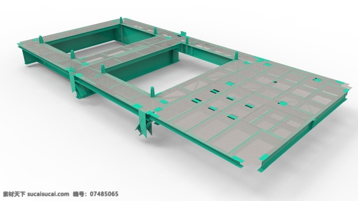 平台 金属结构 结构 金属 3d模型素材 建筑模型