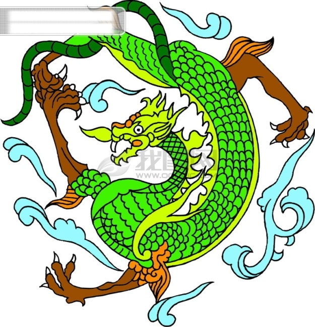 精品 传统文化 原图 龙 龙纹图案 中国龙 矢量图 其他矢量图