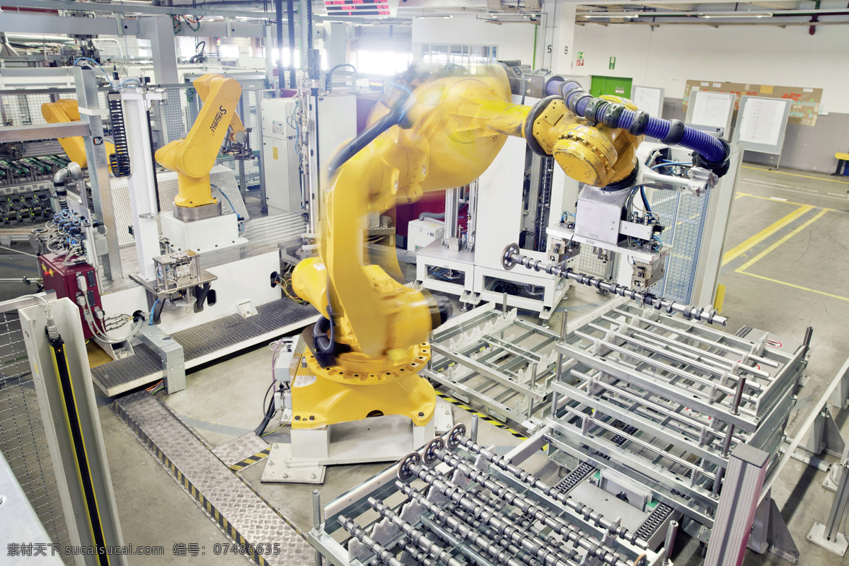 加工生产 流水线 加工 生产 车间 机械手臂 制造 工业生产 现代科技