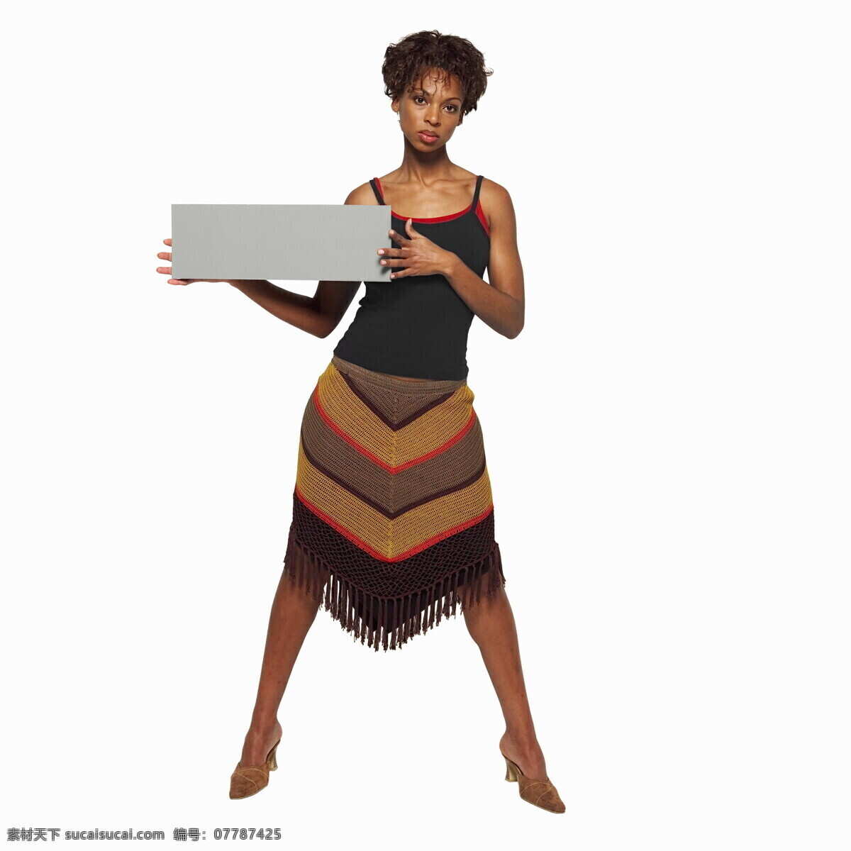 手 牌子 黑人 女性 女人 妇女 外国美女 欧洲 欧美 非洲 黑人美女 模特 广告牌 手拿 白色牌 空白 空白广告牌 人物图库 高清图片 生活人物 人物图片
