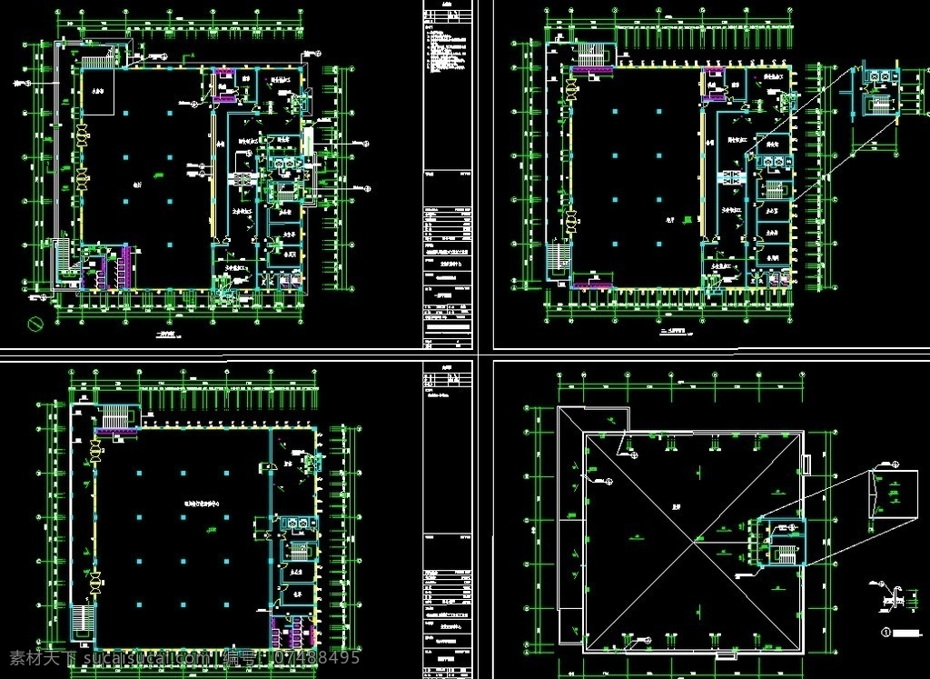 食堂 活动中心 标准 层 屋顶 平面 cad dwg 图纸 平面图 装修 装饰 施工图 室内设计 工业园区 厂区 厂房 规划区 企业 福永镇 凤凰村 三 图 建筑设计 环境设计 源文件