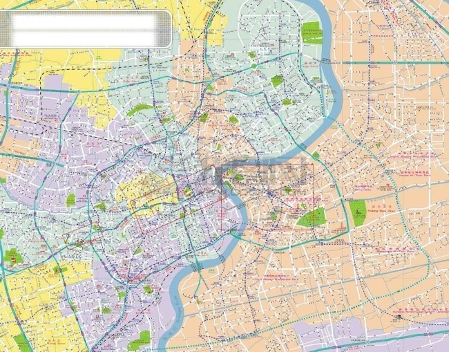 超级 详细 矢量 上海地图 标志 地图 地图示意图 地图素材 地图素材矢量 建筑 街道 矢量图 其他矢量图