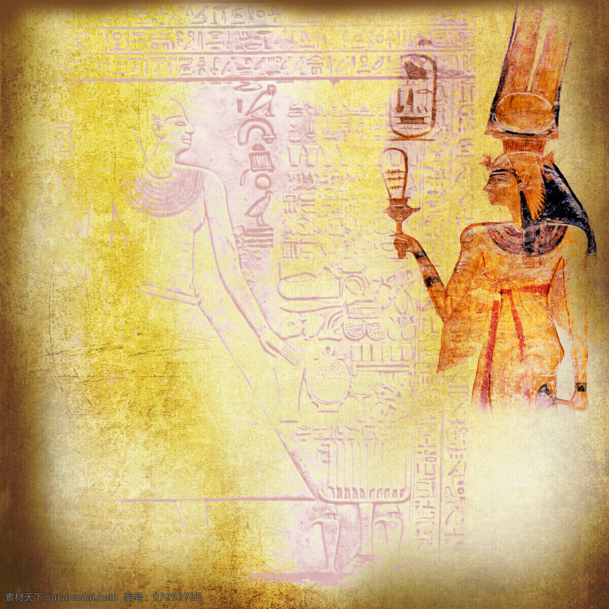埃及 图案 背景 埃及女性 怀旧背景 埃及女人 埃及传统图案 埃及壁画 古埃及文化 传统图案 文化艺术