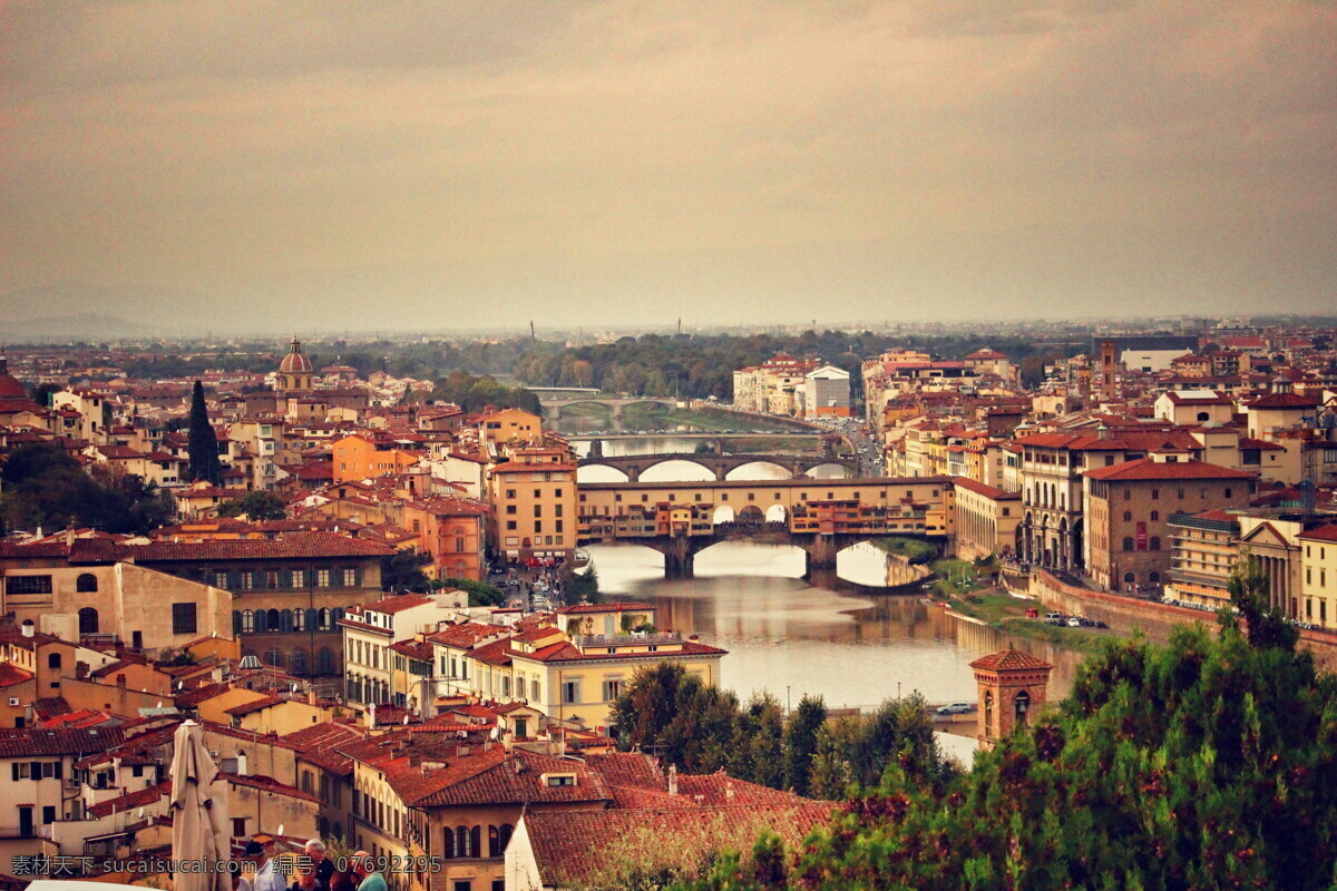 古老 意大利 建筑 风景 高清 佛罗伦萨 城市
