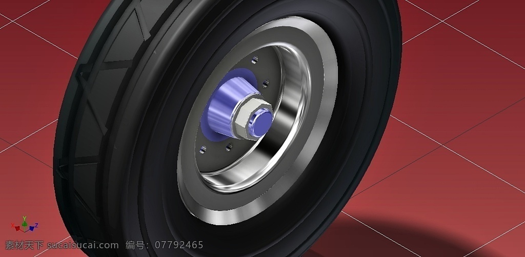 厘米 轮 车轮 轮毂 农业 拖车 3d模型素材 其他3d模型