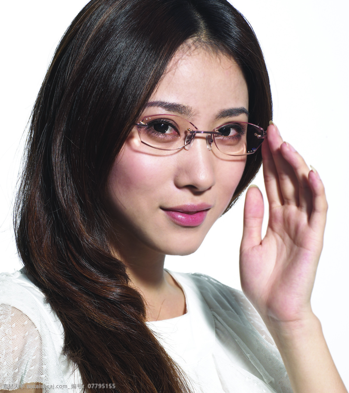 眼镜模特 眼镜人物 眼镜图片 美女 职业人物 人物图库