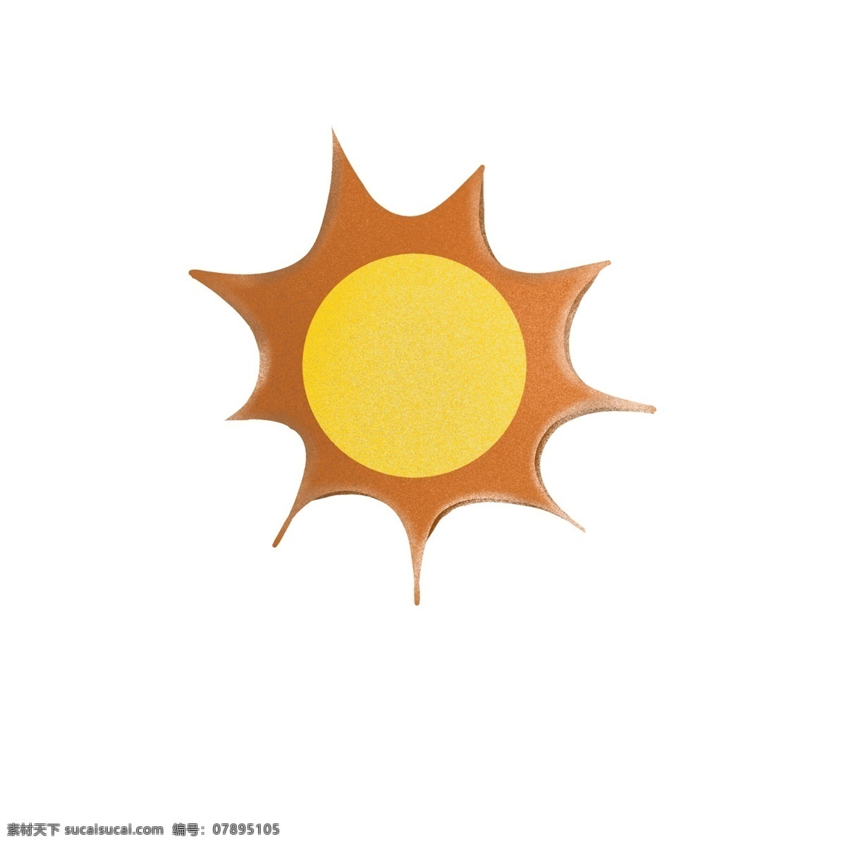 矢量图 红火 太阳 阳光 日光 中午 黄色的 橙色的 热的