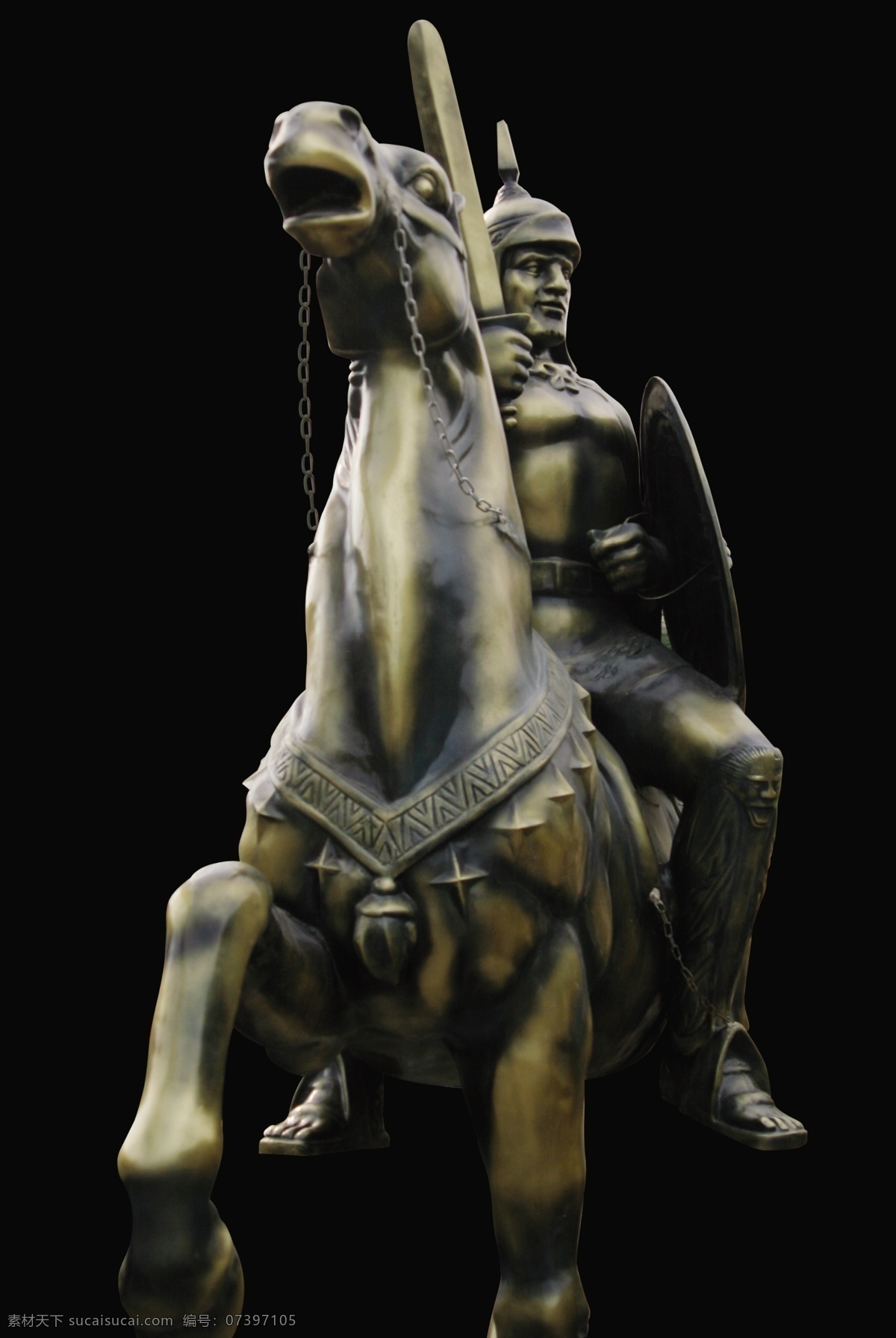 雕塑 骑士 罗马武士 马雕塑 骑马