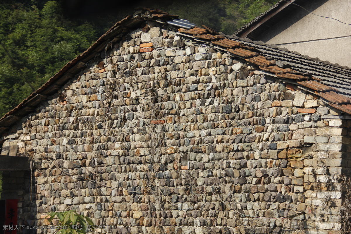 瓦房 瓦片 瓦砾 石头 石子 彩色 徽杭古道 国内旅游 旅游摄影
