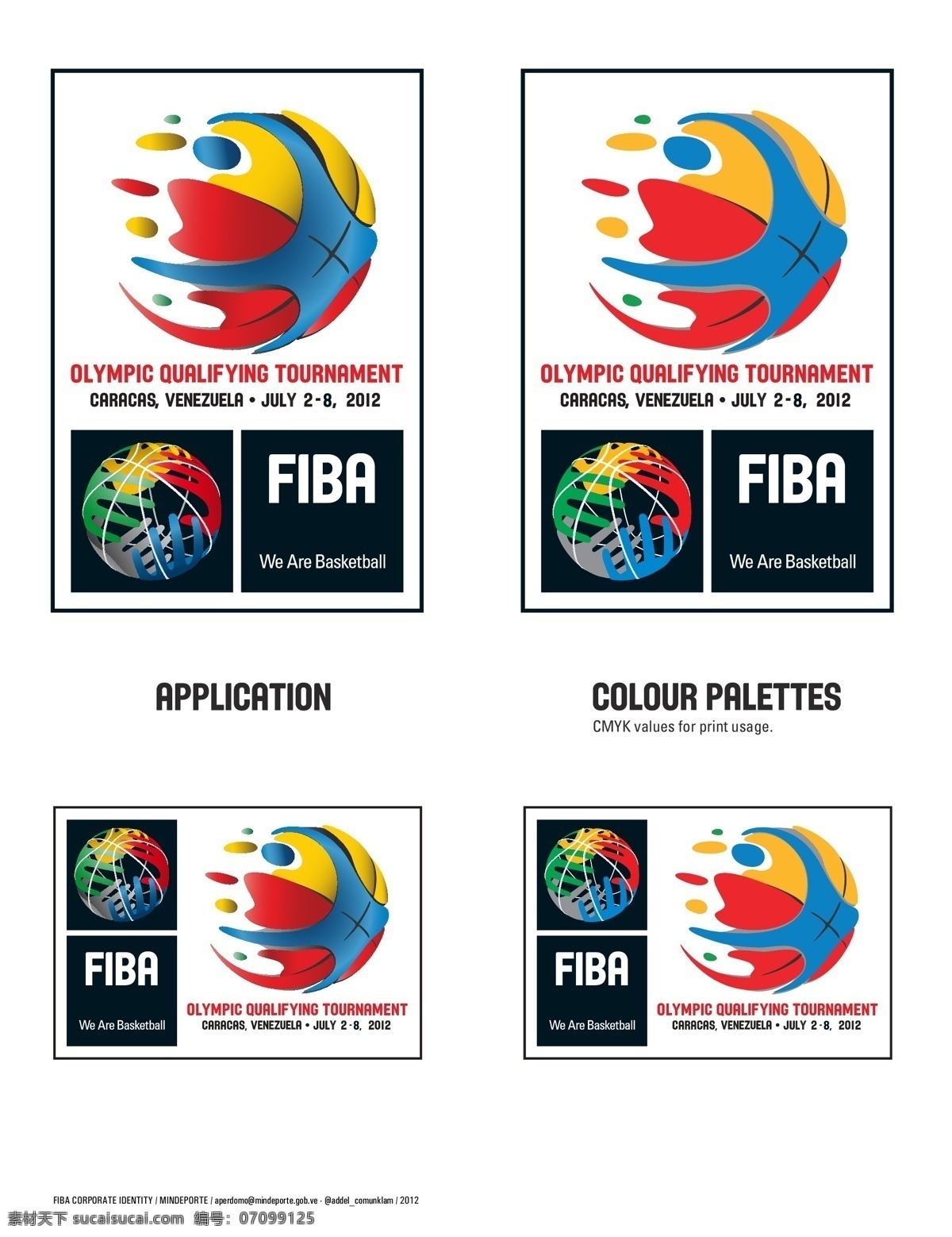国际篮联 奥运 资格赛 2012 委内瑞拉 矢量标志下载 免费矢量标识 商标 品牌标识 标识 矢量 免费 品牌 公司 白色
