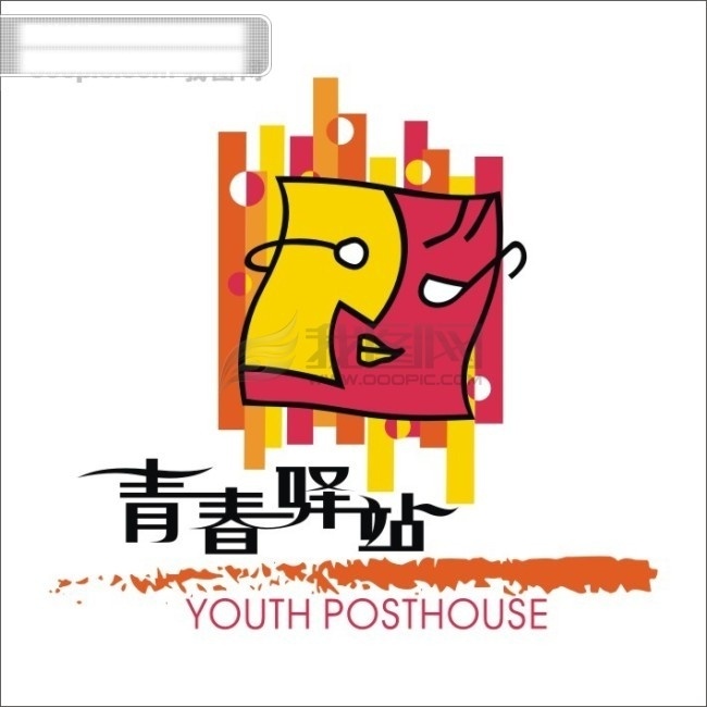 青春驿站 房地产 logo 标志