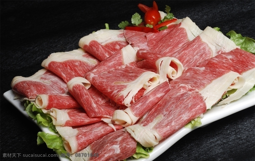 火锅 荤菜 配菜 火锅配菜 羊肉片 牛肉片 肉片 配料 海鲜 美食 美味 牛扒 牛排 餐饮美食