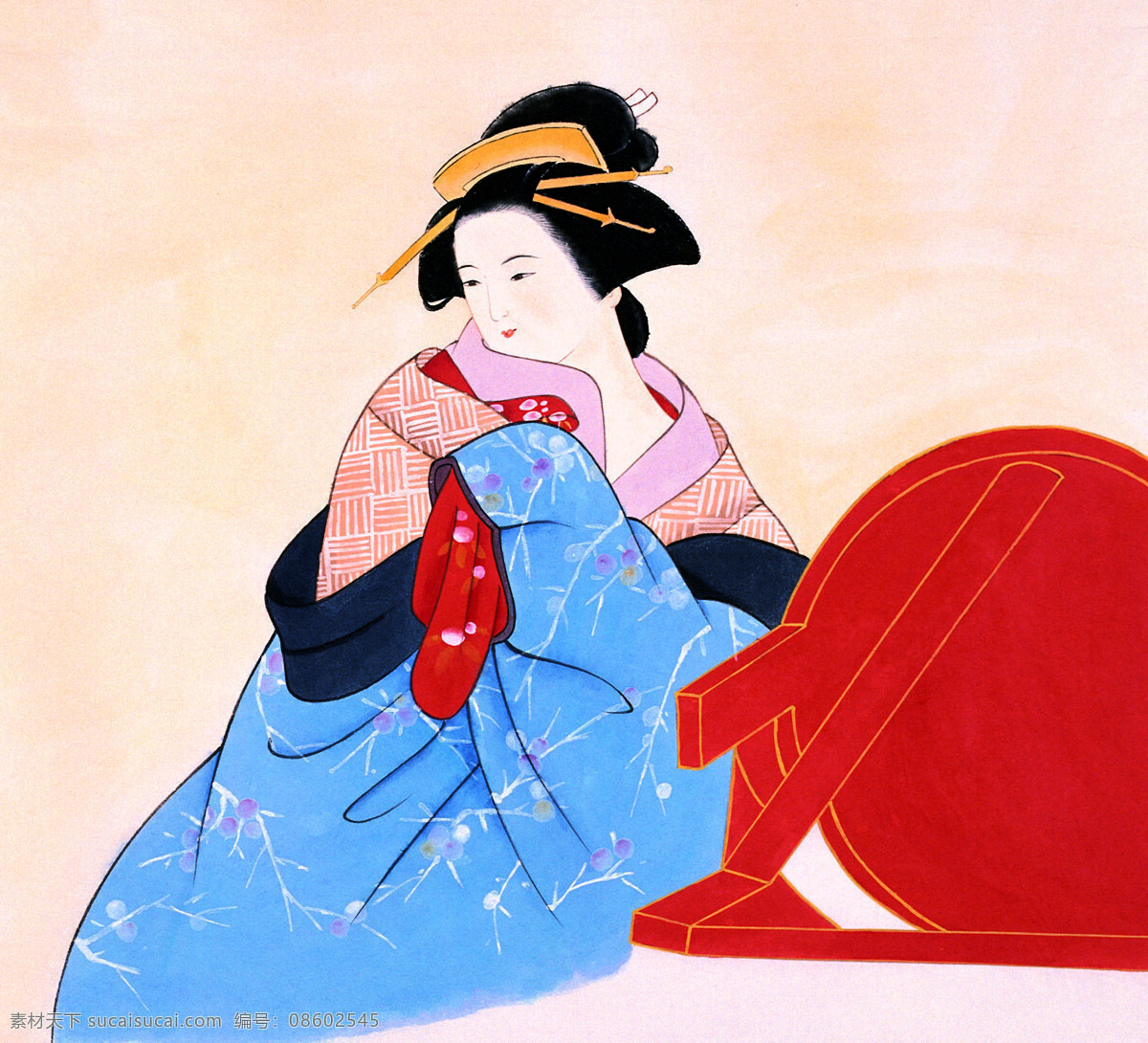 日本仕女图 日本 仕女 图 文化艺术 绘画书法 设计图库