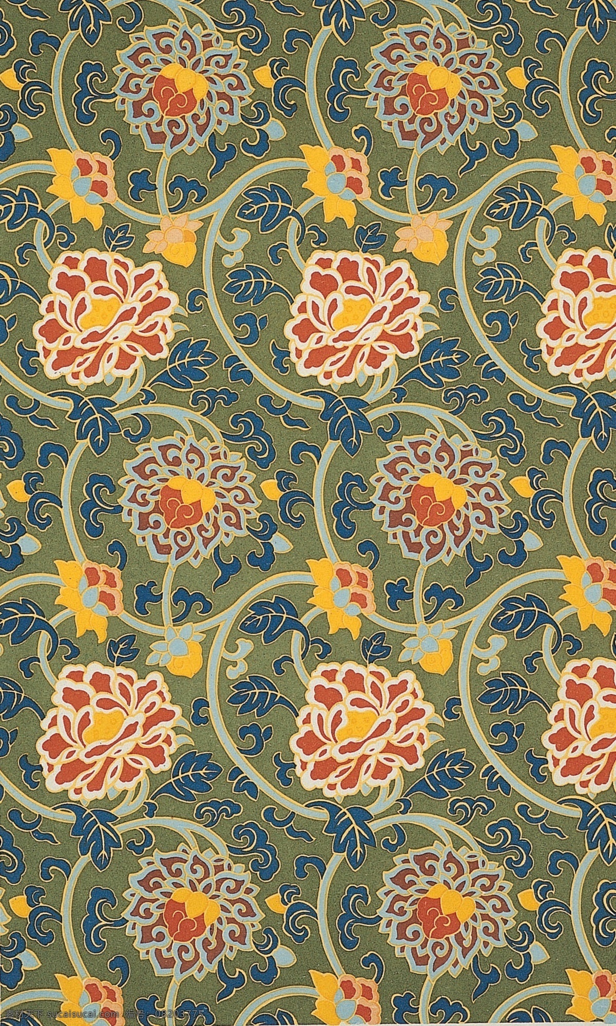 花纹 图案 背景 壁画 不分层 相框底纹专辑 文化艺术 绘画书法