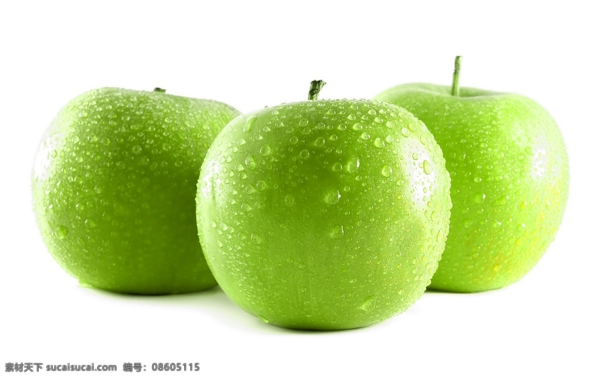青苹果 苹果 有机水果 绿色水果 农产品 鲜果 水果摄影 生物世界 水果