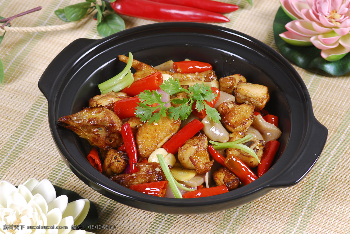 鸡煲 香辣鸡煲 麻辣鸡煲 奇味鸡煲 鸡火锅 美食摄影图库 餐饮美食