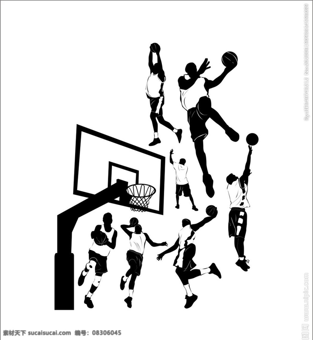 矢量篮球剪影 矢量 球类 运动 元素 运动器材 运动设备 体育器材 篮球图标 篮球元素 篮球素材 篮球 体育用品