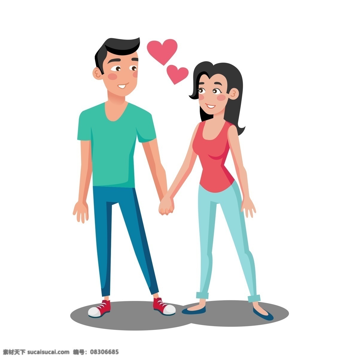 牵手 人物 免 扣 可爱的女孩 可爱人物 女孩 男孩 男孩牵着女孩 可爱的男孩 牵手的人物