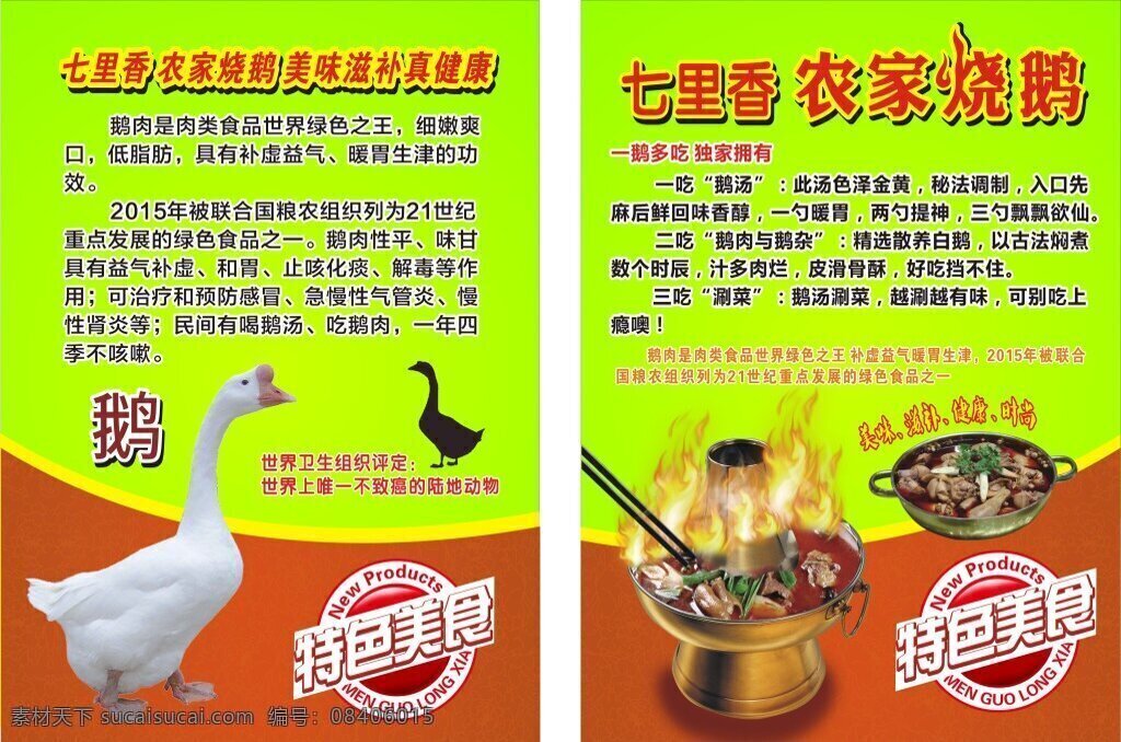 鹅烧烤 鹅 海报 额烧烤 火锅 绿色