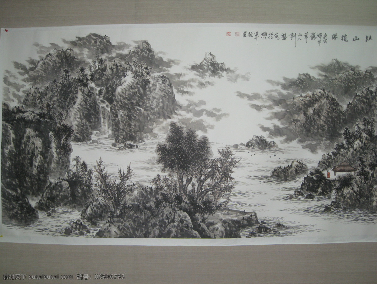 国画 风景画 美术绘画 山水画 书画 水墨画 文化艺术 展览 家居装饰素材 山水风景画