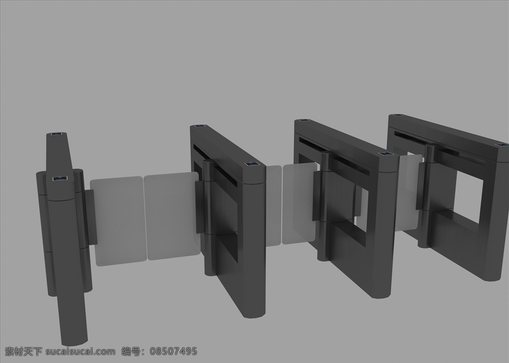 闸机图片 闸机 模型 3d max 通道 3d作品 3d设计