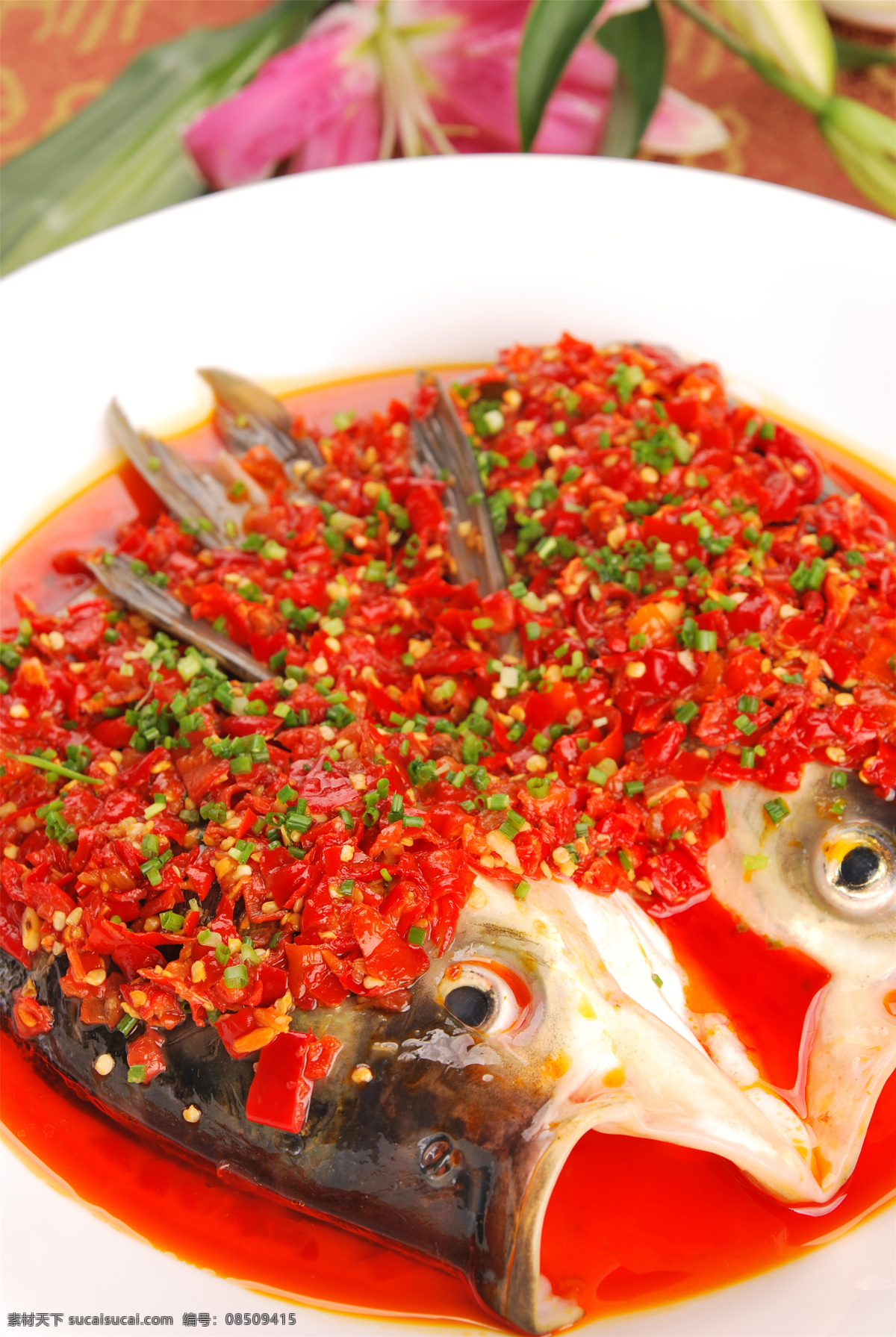 剁椒鱼头图片 剁椒鱼头 美食 传统美食 餐饮美食 高清菜谱用图