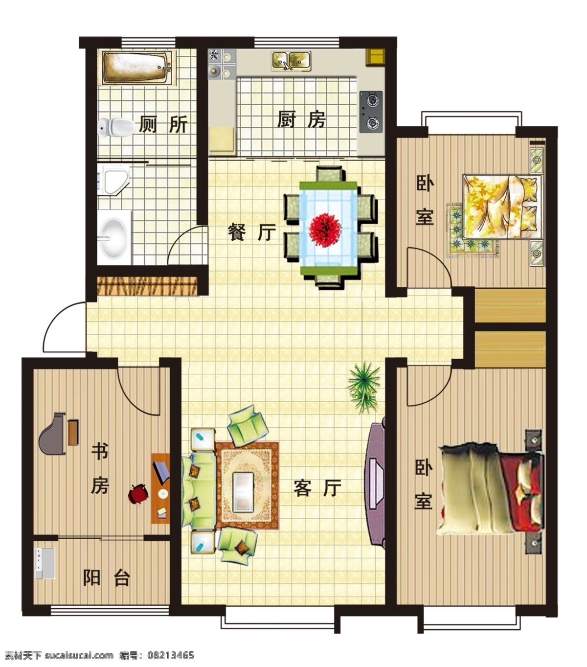 室内 彩 平 图 装修 效果图 装饰 室内免费下载 平面 户型 平面户型图