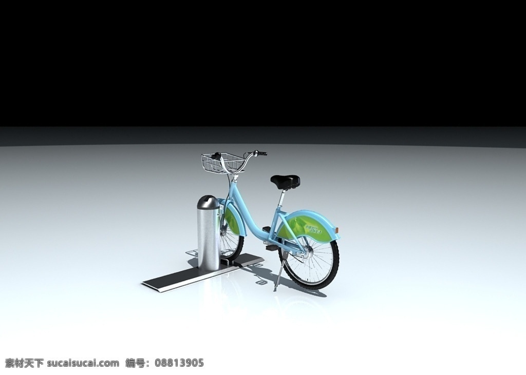 全套 公共 自行车 效果图 源文件 室外 透视 三维 模型 3d设计 3d作品 max