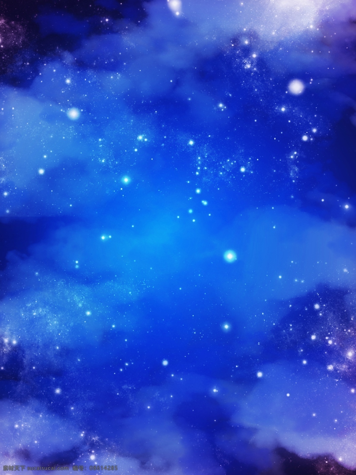 纯 原创 手绘 梦幻 蓝色 渐变 星空 背景 梦幻背景 星空背景 手绘背景 宇宙 蓝色背景 星云背景
