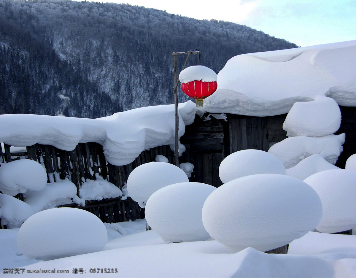 雪乡 雪景 风景名胜 自然景观