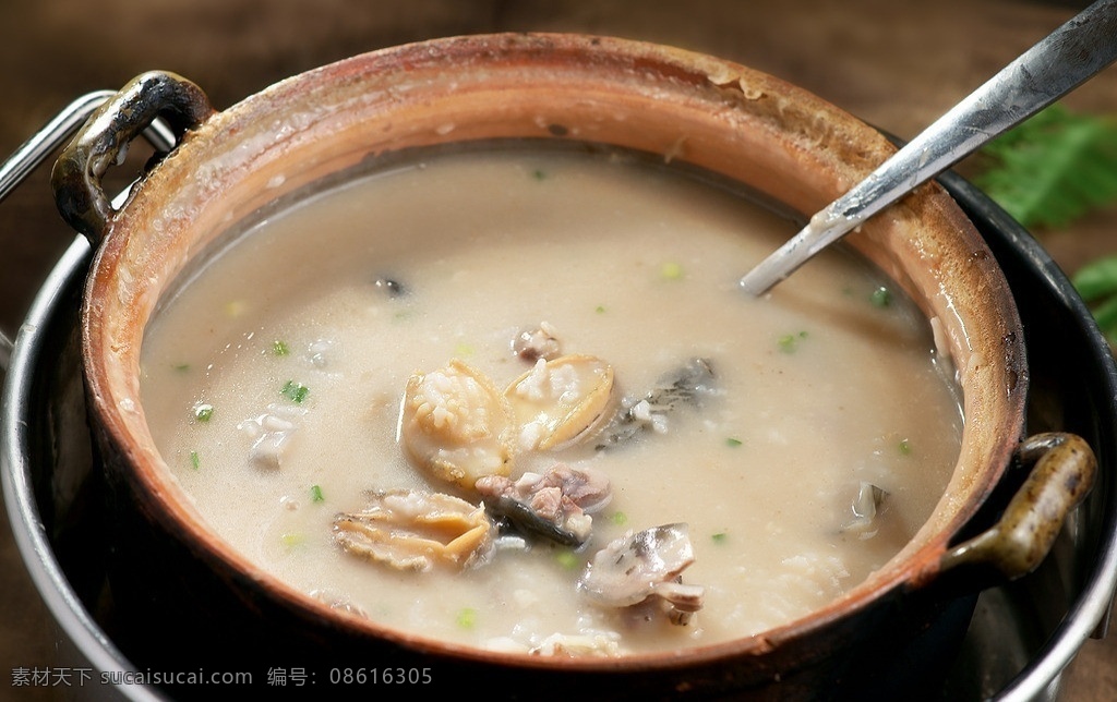 水鱼鲍仔煲粥 食物 美食 粥 养生 美味 传统美食 餐饮美食