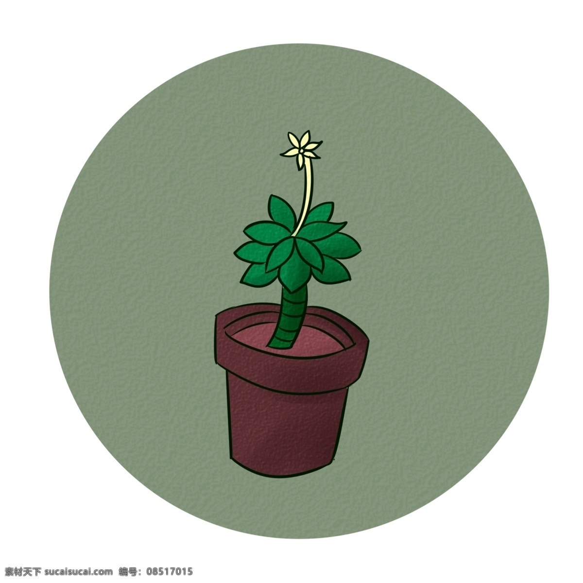 原创 手绘 植物 清新 美丽