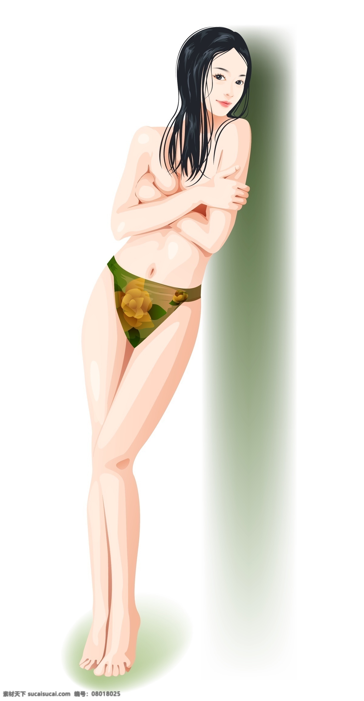 插画免费下载 插画 美女 美女图片 时尚 百态 矢量图 矢量人物