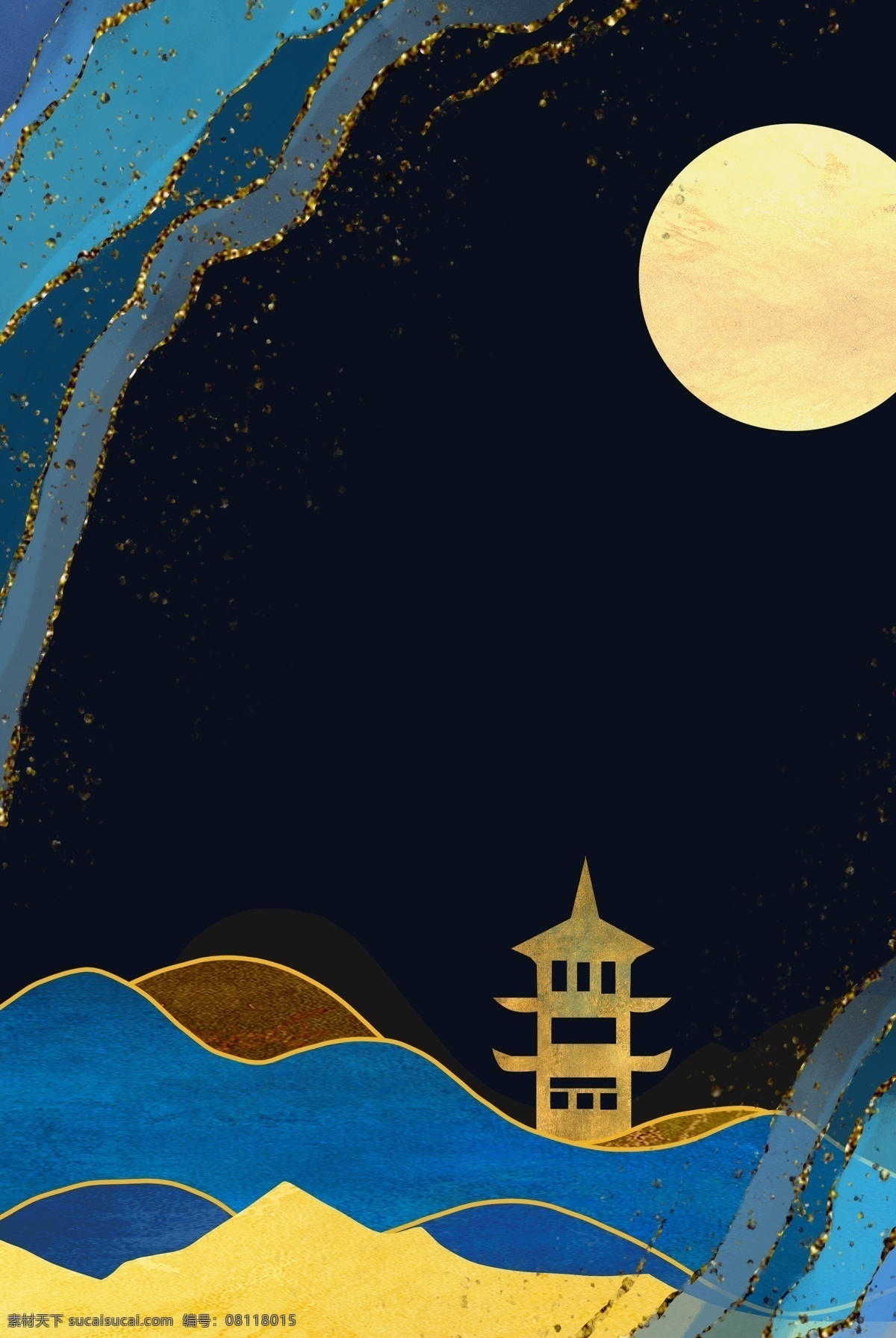 烫金 中国 风 飞鸟 喜鹊 夜景插画 手绘插画 烫金中国风 烫金背景 烫金插画 月亮 树枝 梅花 落叶 祥云 烫金线条 创意中国插画 中国元素 传统文化背景 中国风 中式素材 金色中国花 中国风背景 金色荷花 金色荷叶 创意烫金 舞台背景 晚会背景 传统文化 古典 古典背景 背景墙 中国风素材 装饰画 分层