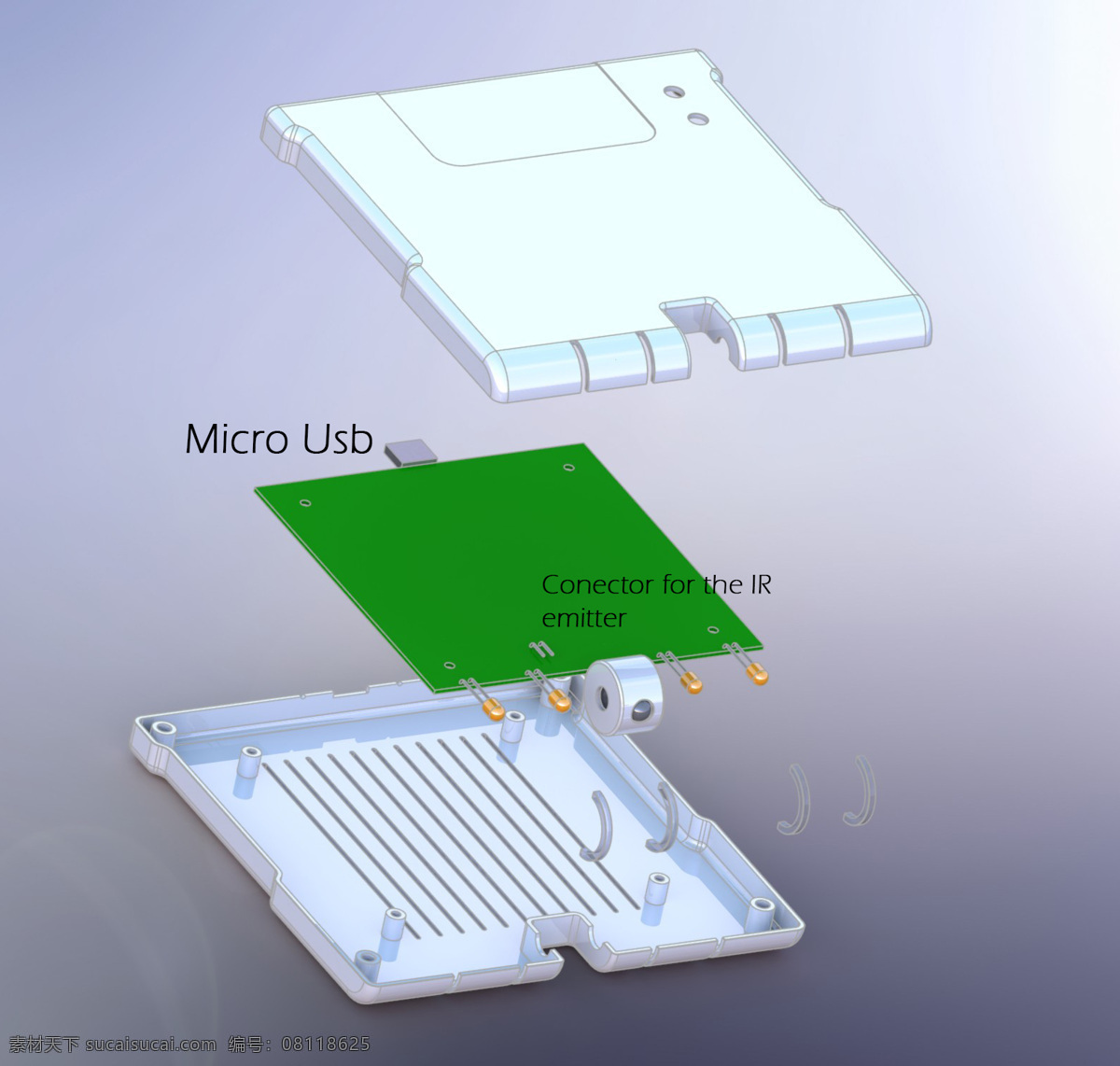 套管 v2 controllercasing 3d模型素材 3d打印模型