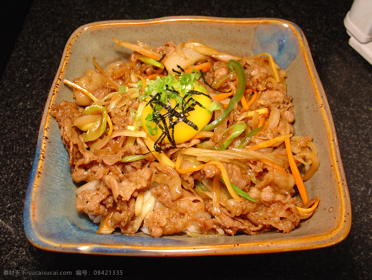 牛肉盖饭 美食 传统美食 餐饮美食 高清菜谱用图