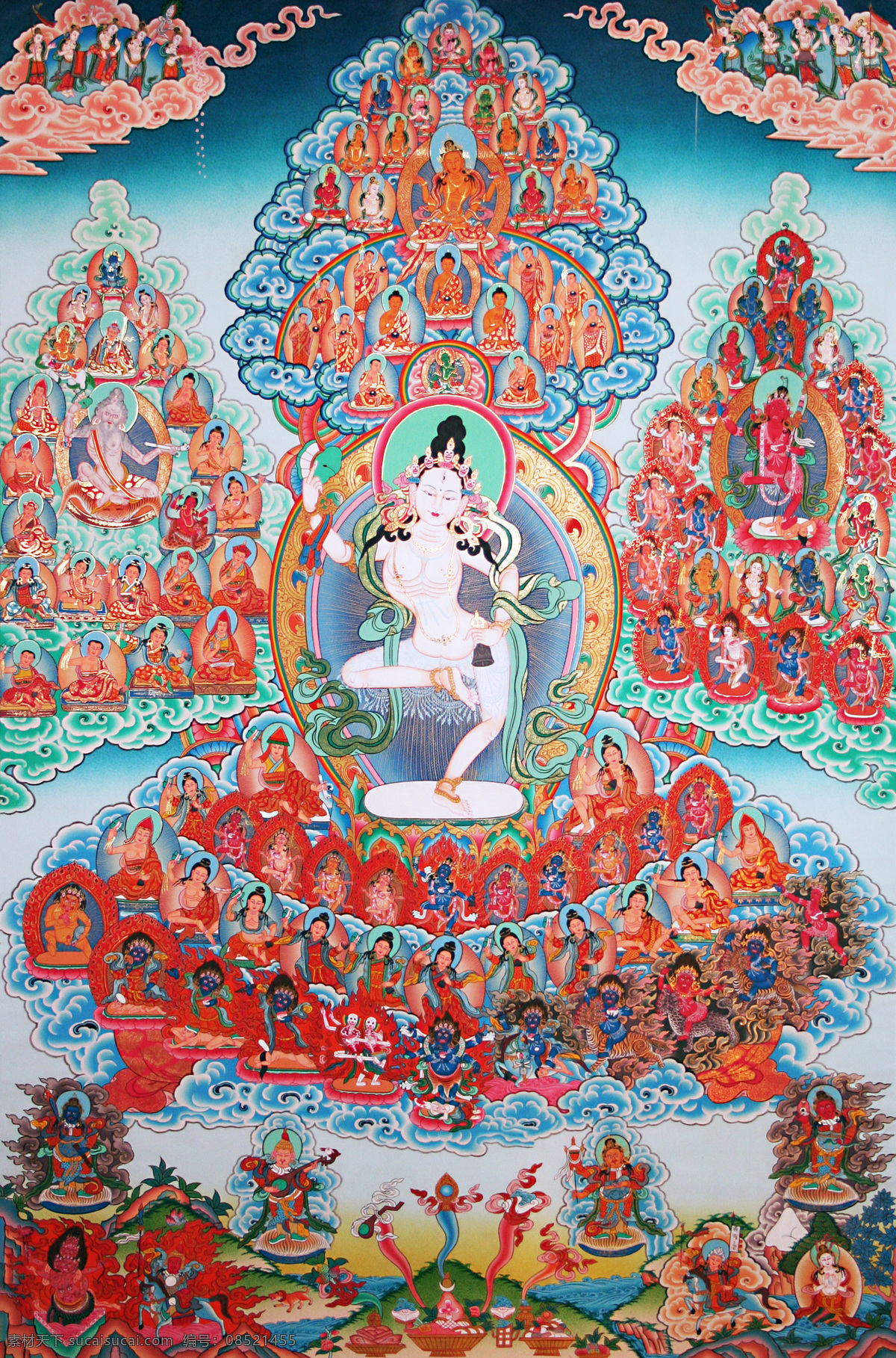 成就 传承 佛 佛教 菩萨 唐卡 文化艺术 瑜伽 母 设计素材 母模 板 瑜伽母 老唐卡 西藏 藏传 密宗 法器 成就者 大德 喇嘛 活佛 宗教信仰