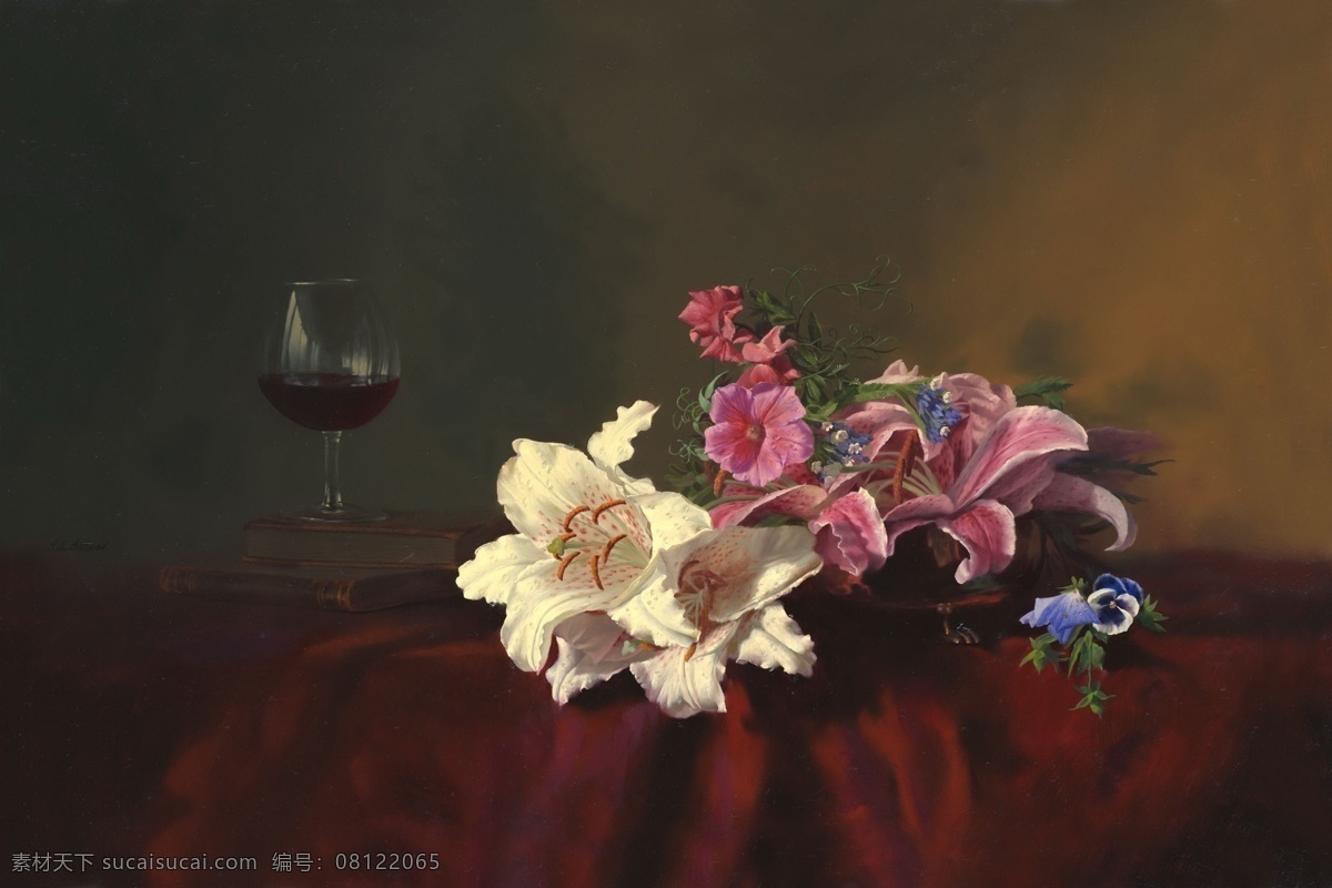静物 花卉 油画 超 写实主义 闈 欑 墿 鑺 卞 崏 831 盆景 写实 名家 酒店 装饰画 装饰素材