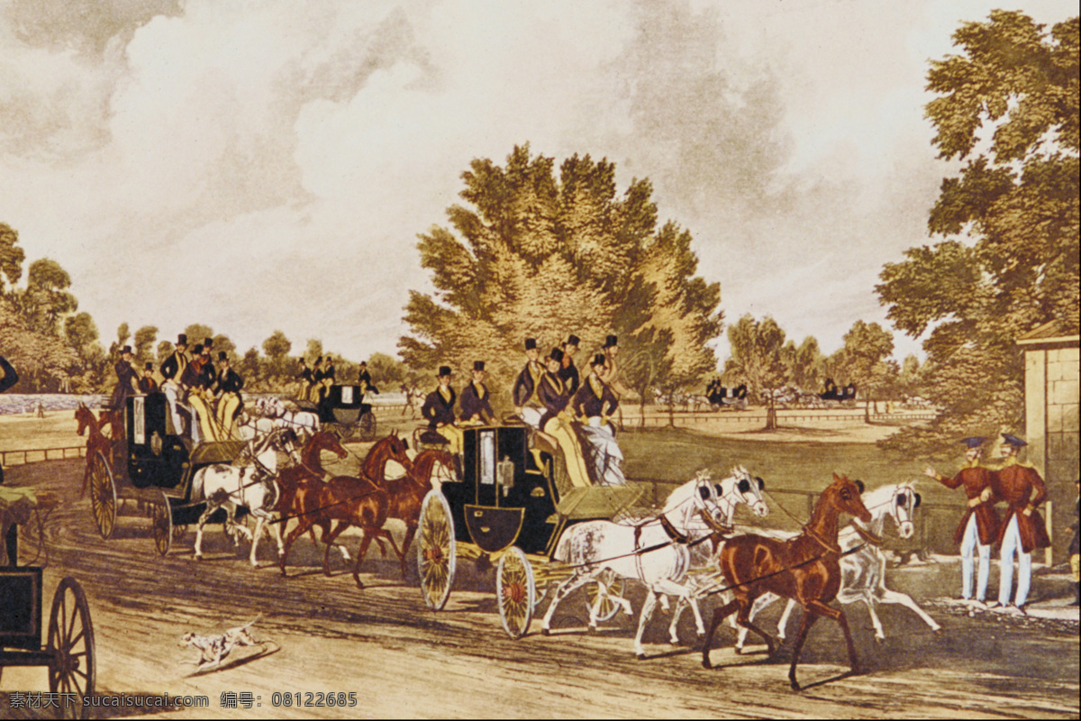 传统文化 法国风情 河水 绘画书法 蓝天 马车 美景 人物油画 山 国外 山水 油画 设计素材 模板下载 山水油画 树林 国外传世名画 马 山水画 壮观景色 迷人 文化艺术 装饰素材