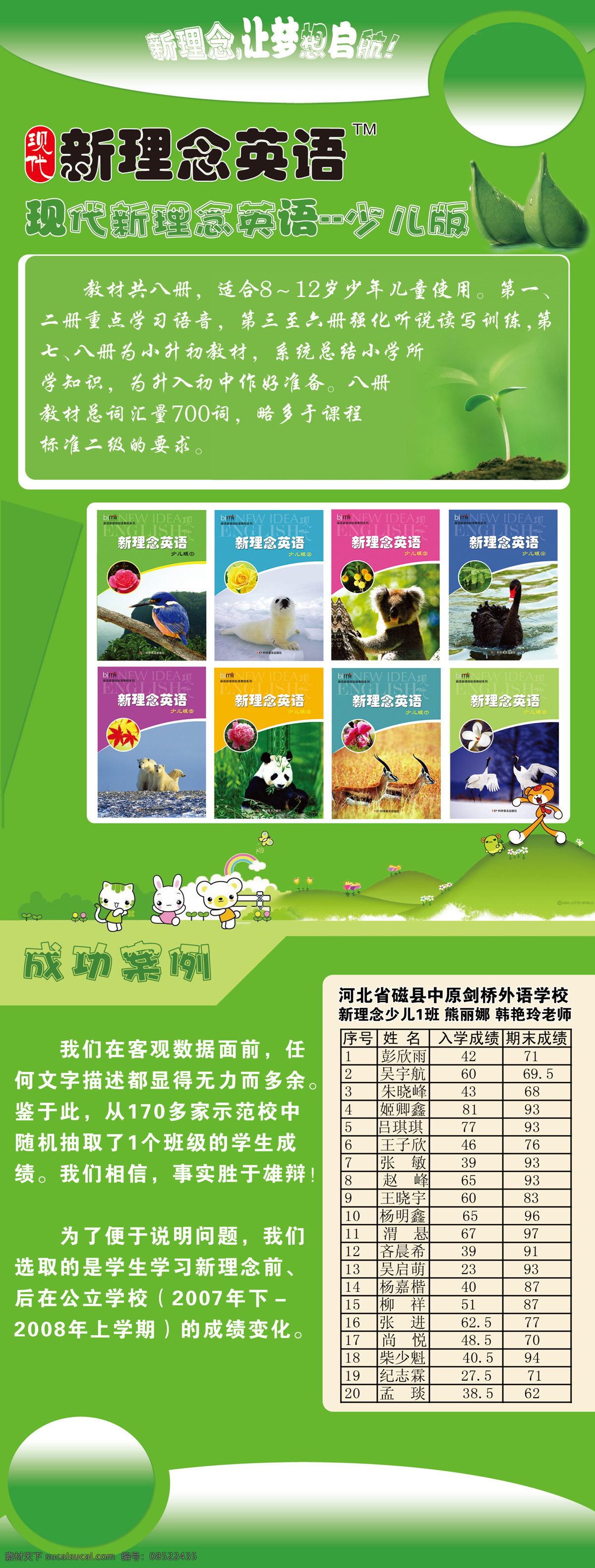 少儿 版 易拉宝 平面设计 设计图库 设计作品 英语 少儿版易拉宝 展板 易拉宝设计