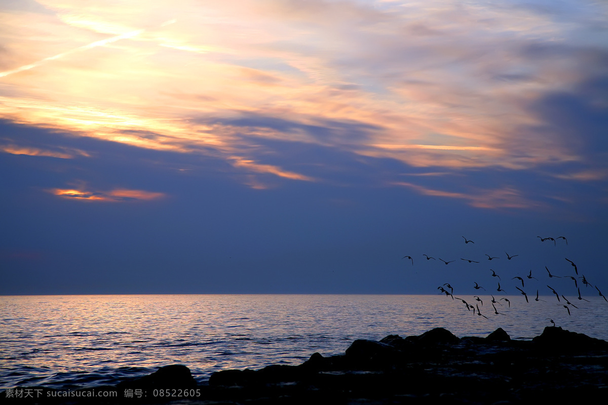 飞鸟 风光摄影 海岸风光 海水 海洋 礁石 景色素材 暮色 夕阳海景 美丽风光 夕阳美景 海岸落日 海洋日落 余晖 日落 晚霞 霞光 云彩 摄影素材 海洋落日 自然风景 自然景观 风景 生活 旅游餐饮