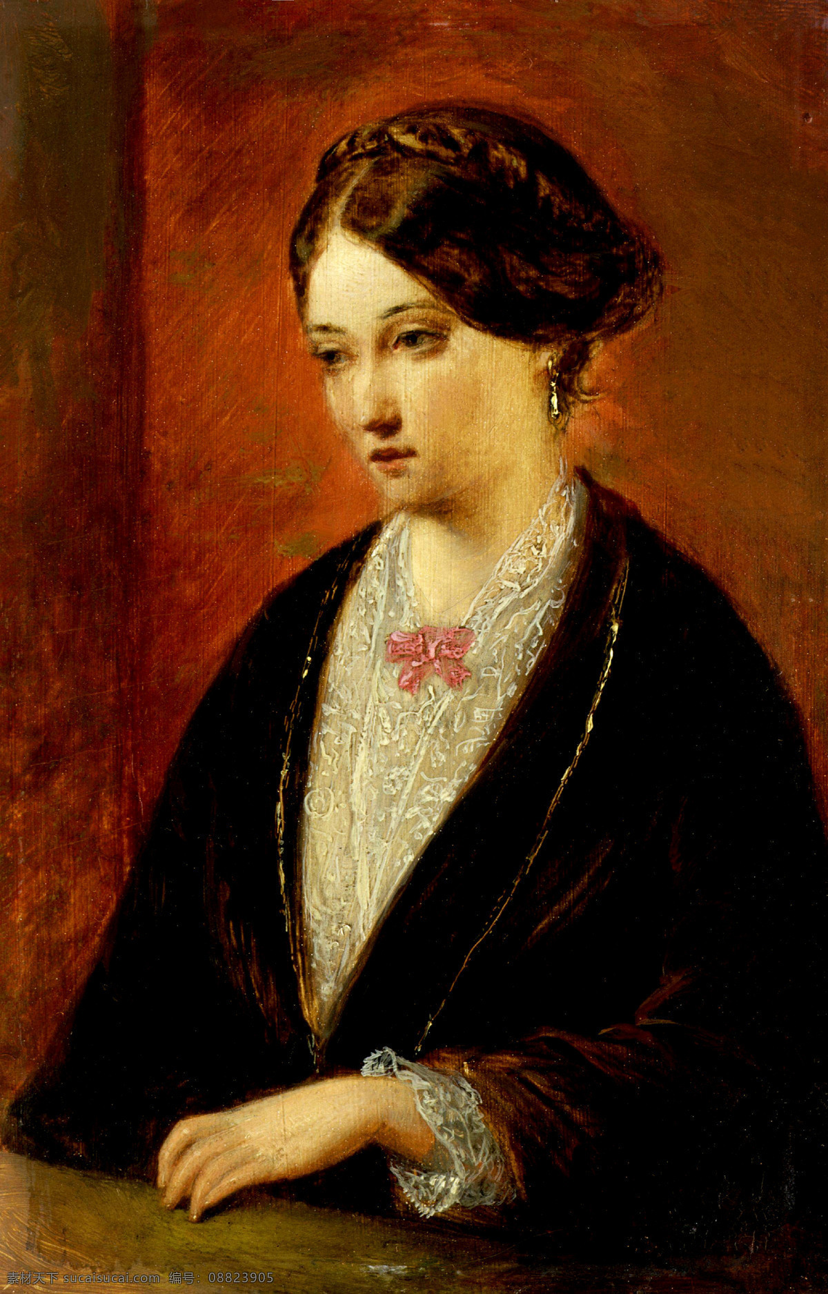 女人 肖像画 油画 绘画艺术 油画写生 油画人物 人物油画写生 装饰画 书画文字 文化艺术