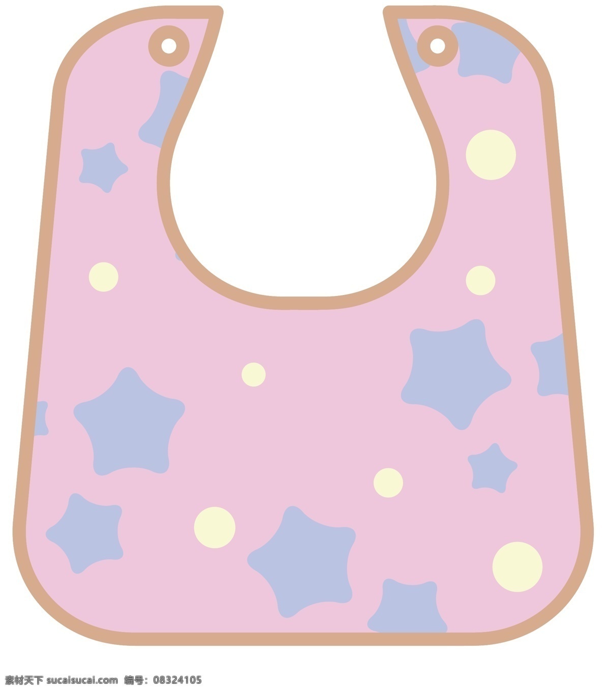 婴儿用品 口水 巾 插画 红色的口水巾 卡通插画 婴儿产品 婴儿物品 婴儿插画 婴儿口水巾