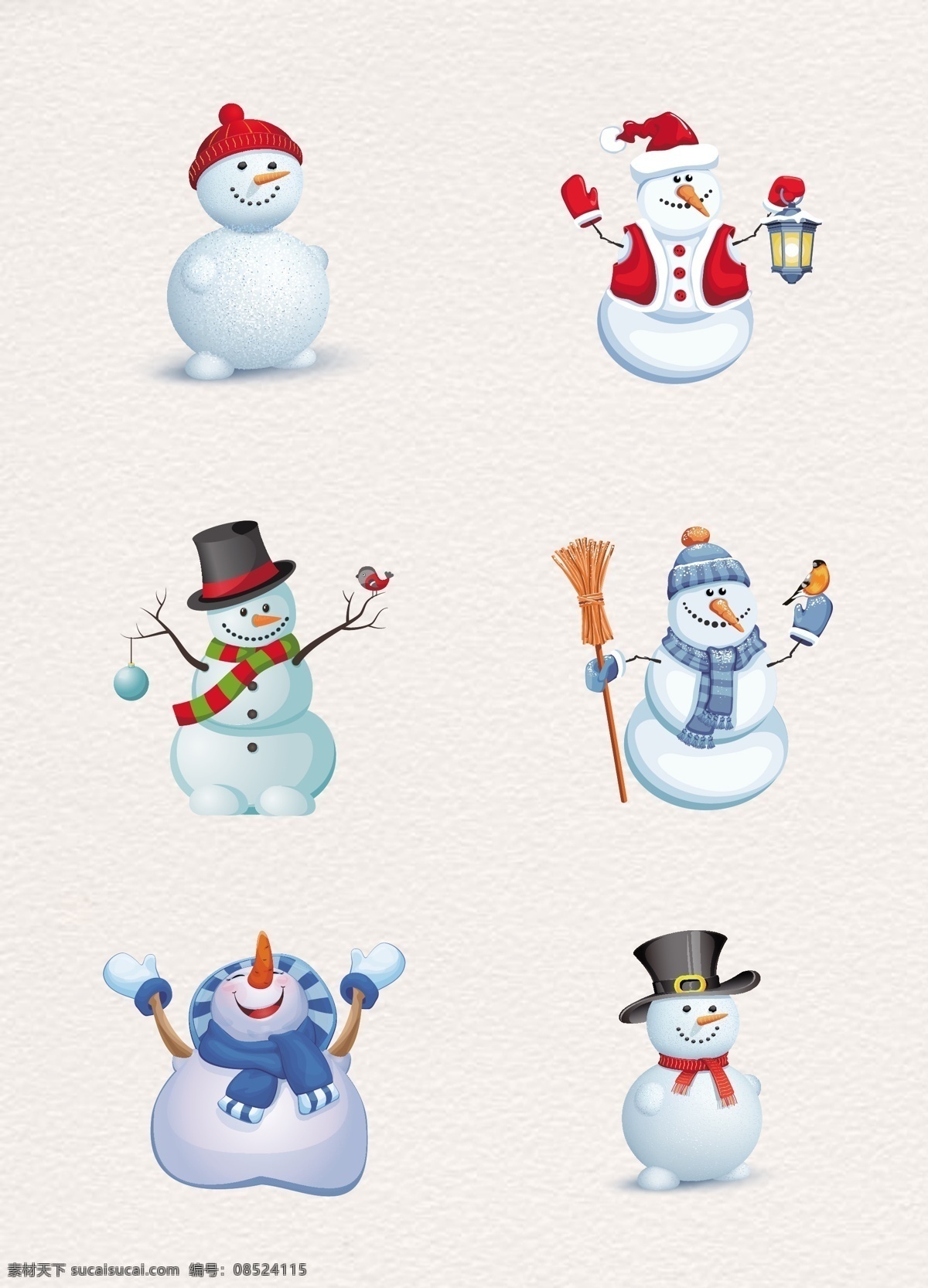 创意 圣诞 雪人 装饰 图案 矢量雪人 圣诞节 帽子 堆雪人 雪人素材 创意雪人 可爱卡通 白色