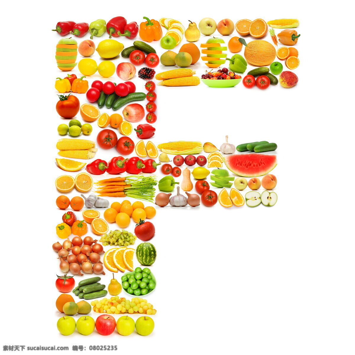 蔬菜水果 组成 字母 f 辣椒 葡萄 黄瓜 橙子 香蕉 蔬菜 水果 食物 水果蔬菜 餐饮美食 书画文字 文化艺术 白色