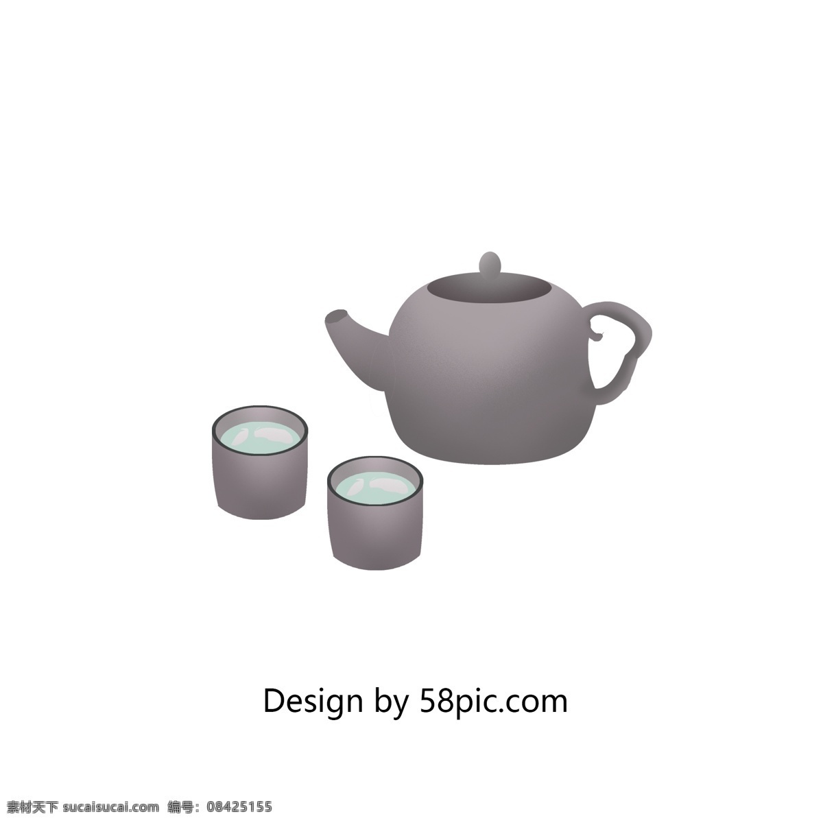 精致 功夫茶 茶壶 茶杯 茶具 休闲