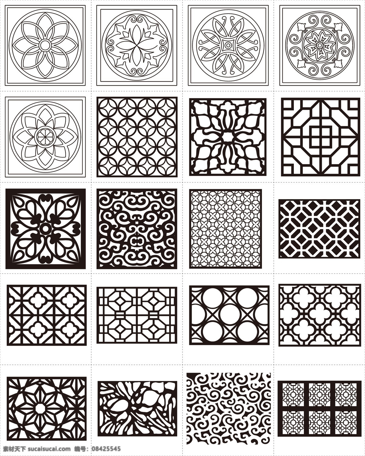 矢量窗花 卡通窗花 手绘窗花 窗花插画 中国风元素 中国风素材 中式元素 中式素材 花纹边框 花边 装饰花纹 底纹花纹 背景 底纹 边框 花纹 底纹边框 花边花纹